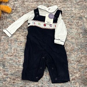 Navy Blue Kids Overalls
